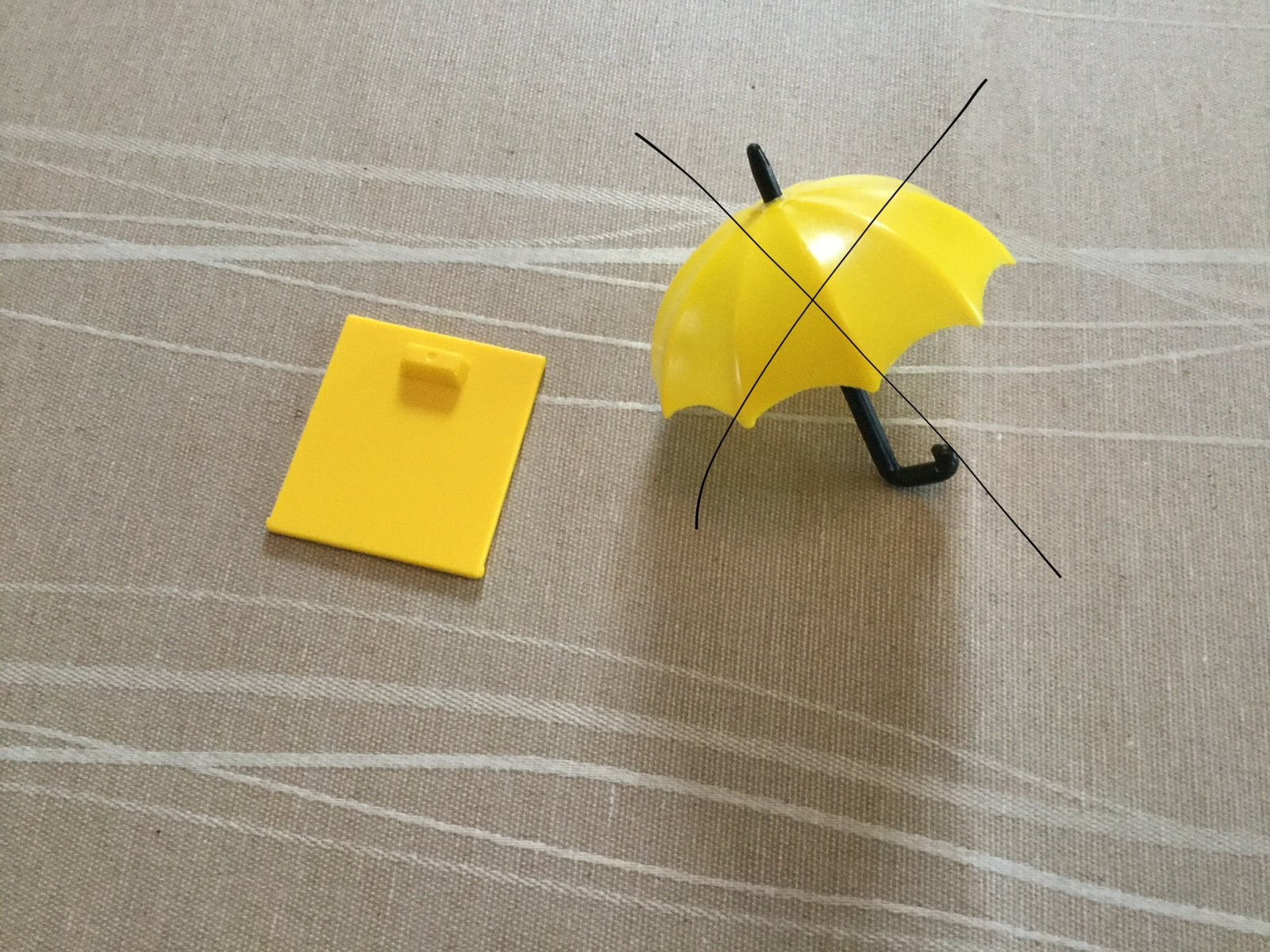 Playmobil geel bord, Ophalen of Verzenden, Zo goed als nieuw