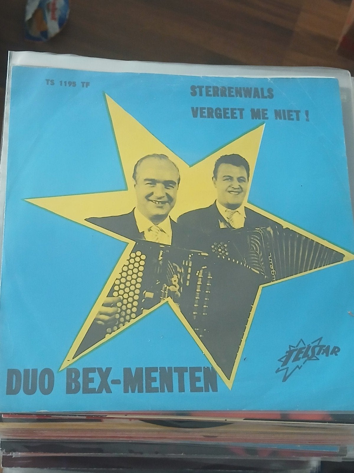 DUO BEX MENTEN sterrenwals / vergeet me niet TELSTAR 1195, Ophalen of Verzenden, Zo goed als nieuw, Overige formaten, Levenslied of Smartlap