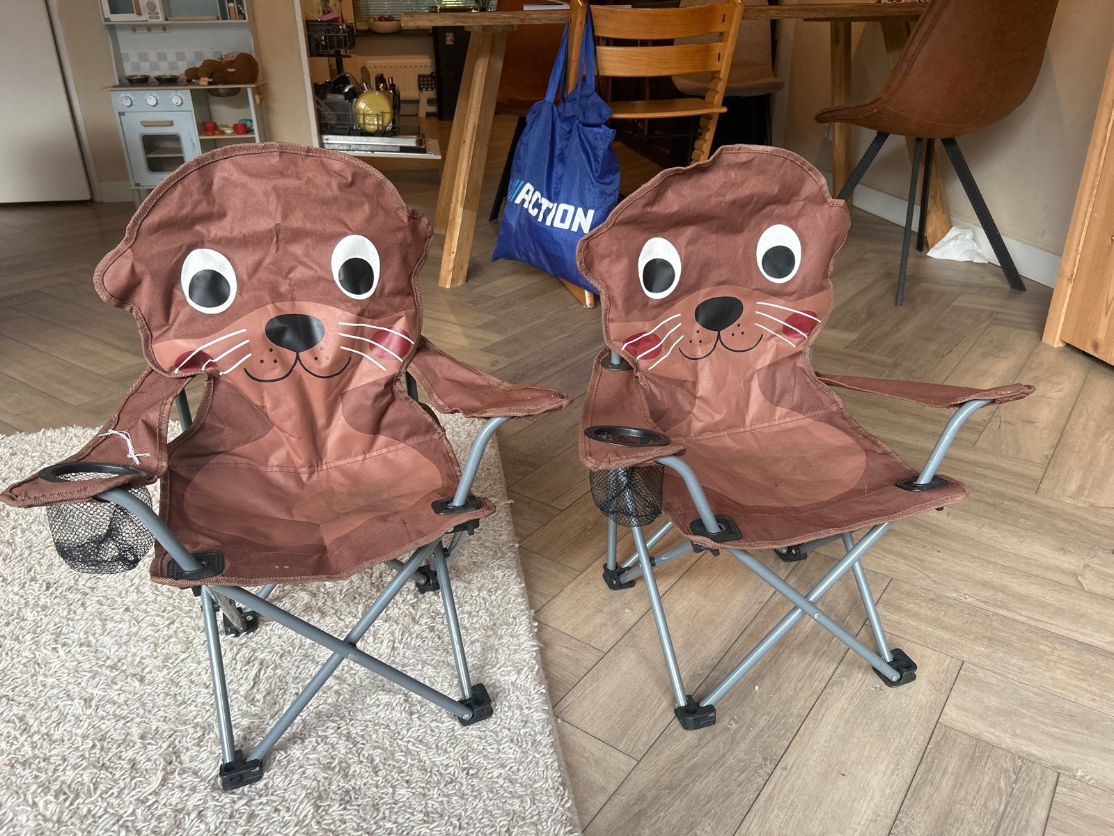 Nog 1 Leuk kinder campingstoeltjes (2 stuks) - tot 5 jaar, Ophalen, Gebruikt