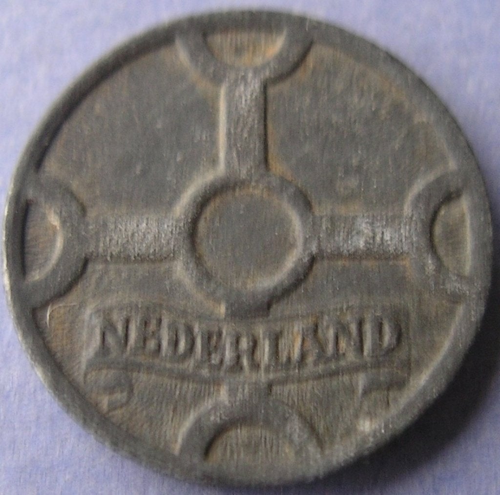 Mooie cent 1942 - zink., Verzenden, Koningin Wilhelmina, 1 cent, Losse munt