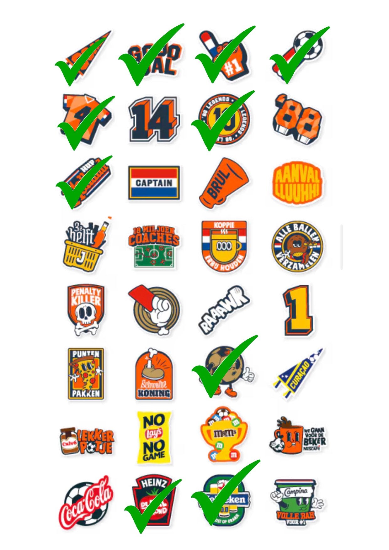 Jumbo sticker emblemen ruilen - 2 dubbele beschikbaar, Hobby en Vrije tijd, Stickers en Plaatjes, Ophalen, Gebruikt, Plaatje