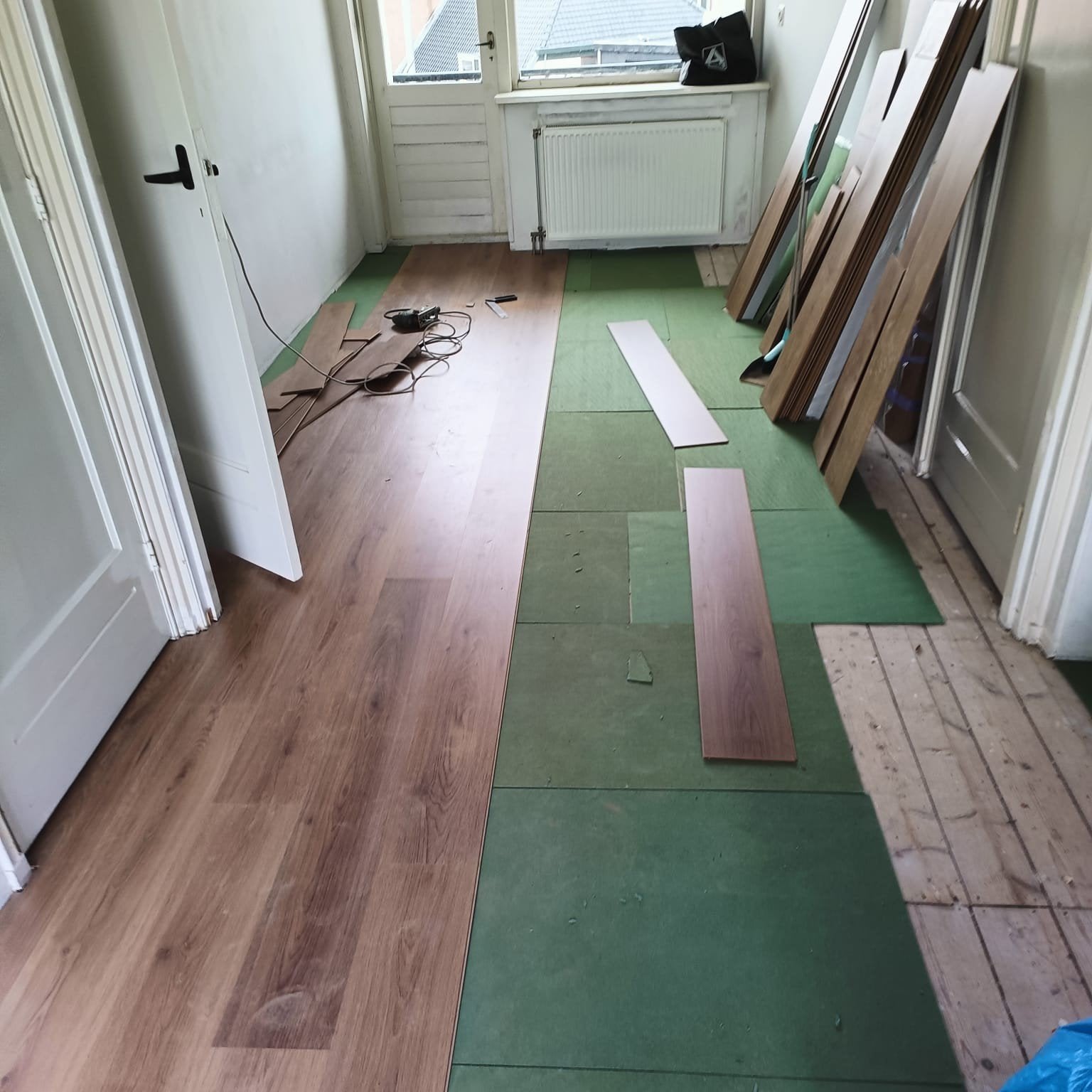 Laminaat leggen pvc visgraat, Ophalen of Verzenden