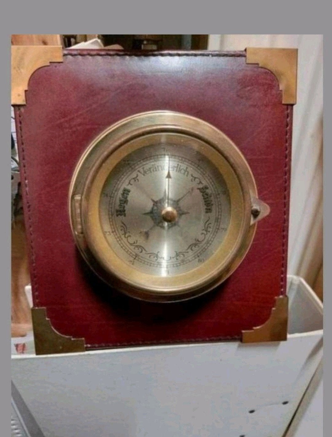 Vintage retro boot barometer 1977
Leuke sjieke messing, Ophalen of Verzenden, Gebruikt