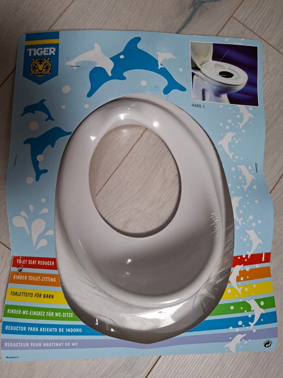 Nieuwe kinder wcbril Tiger, Ophalen