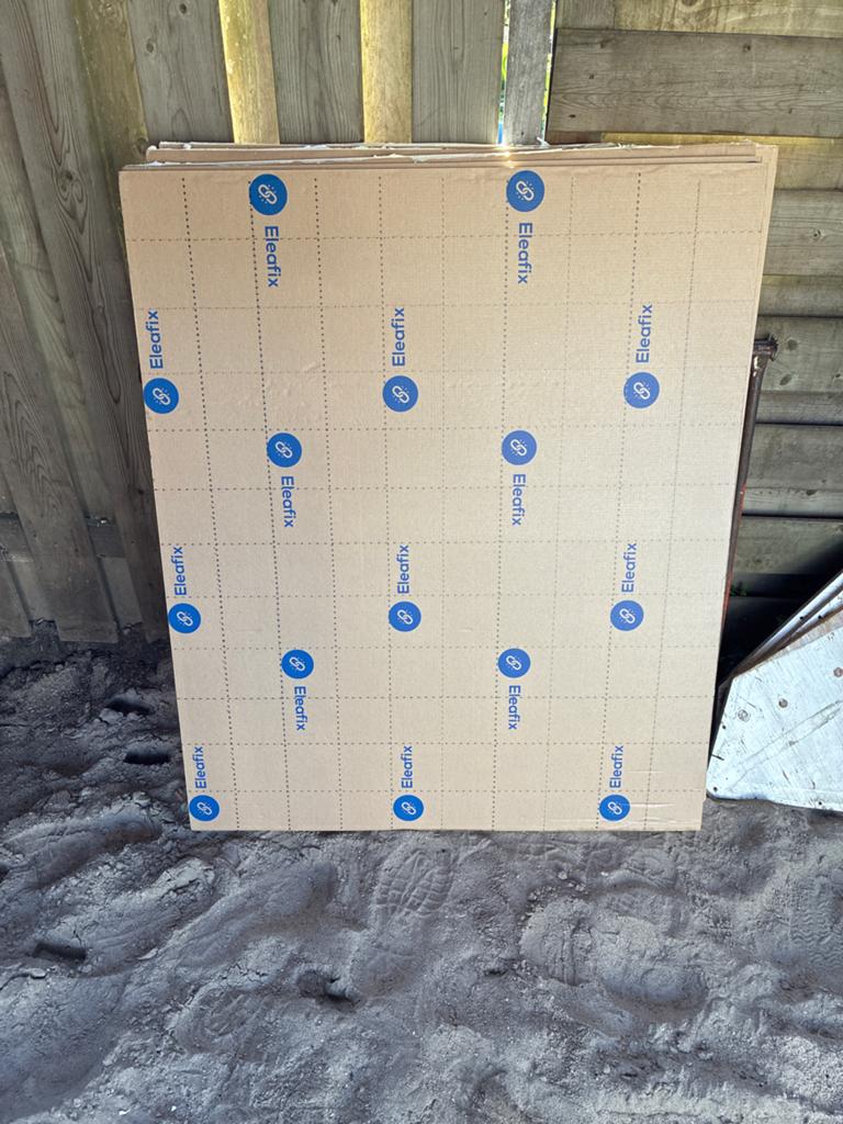 Eleofix PIR isolatieplaten 20 mm dik - 5 stuks, 5 tot 10 m², Zo goed als nieuw, Hardschuim (Pir), Vloerisolatie