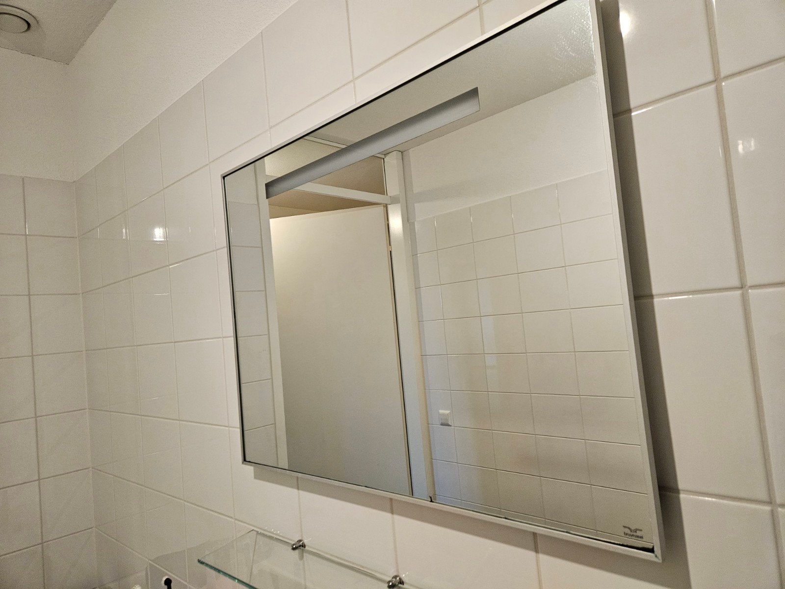 Bruynzeel spiegel met verlichting, Ophalen, Gebruikt, 100 tot 150 cm, 75 tot 100 cm