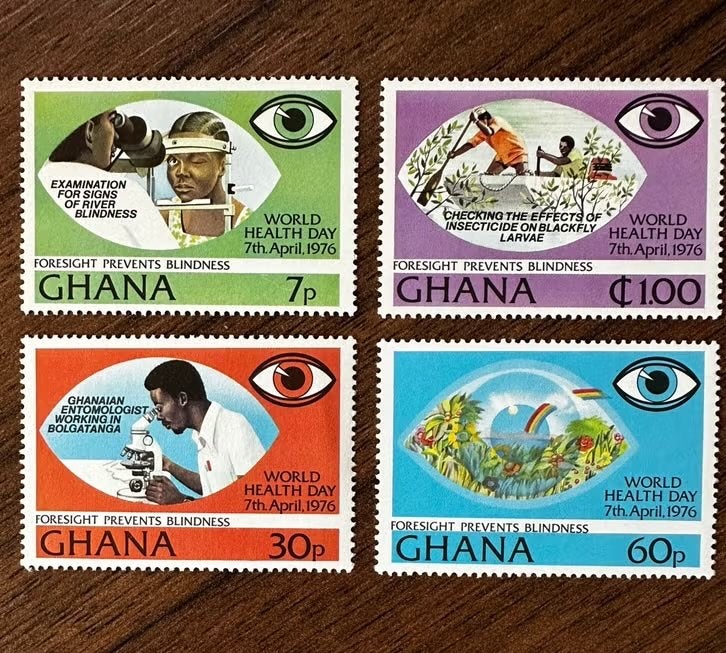 Ghana 1976 Wereldgezondheidsdag postfris set, Ophalen of Verzenden, Postfris