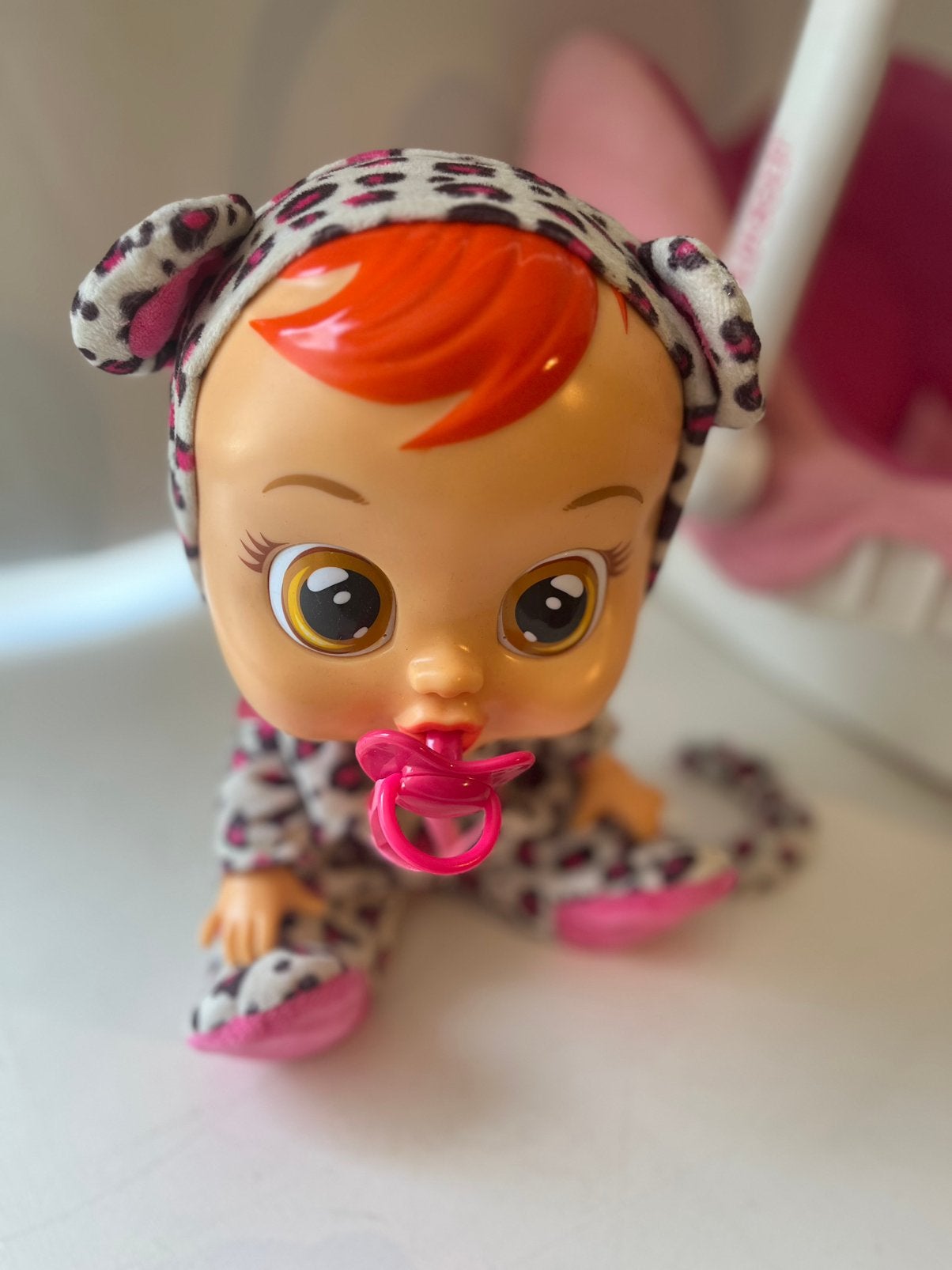 Cry baby pop Lea panterpak nieuw, Ophalen of Verzenden, Zo goed als nieuw, Babypop