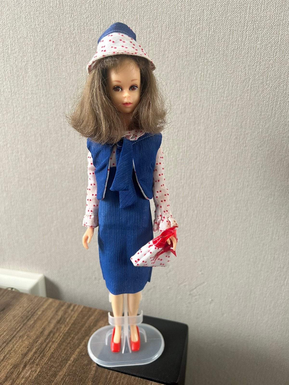 Francie  straight leg bruin haar 1966, Verzamelen, Poppen, Verzenden, Gebruikt, Pop