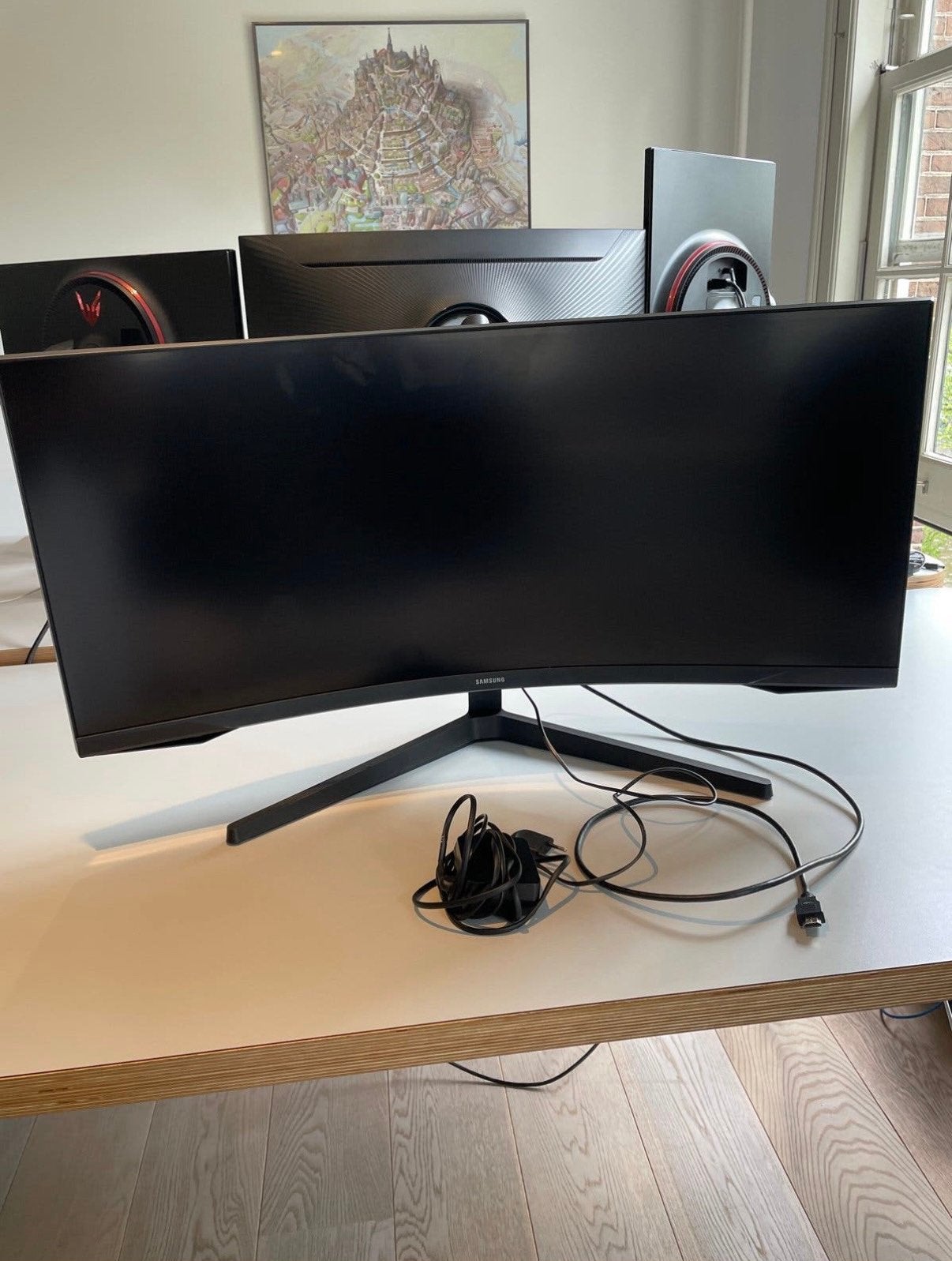 Samsung Odyssey G5 34” Curved 165Hz – Zo goed als nieuw, Computers en Software, Curved, VA, Zo goed als nieuw, 1 tot 2 ms