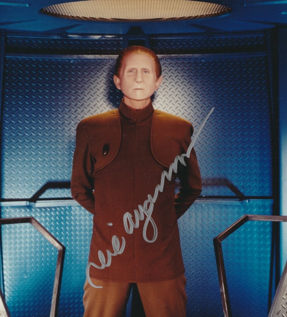 2 verschillende gesigneerde foto's van Rene Auberjonois,!!!, Verzenden, 1980 tot heden, Nieuw, Overige onderwerpen