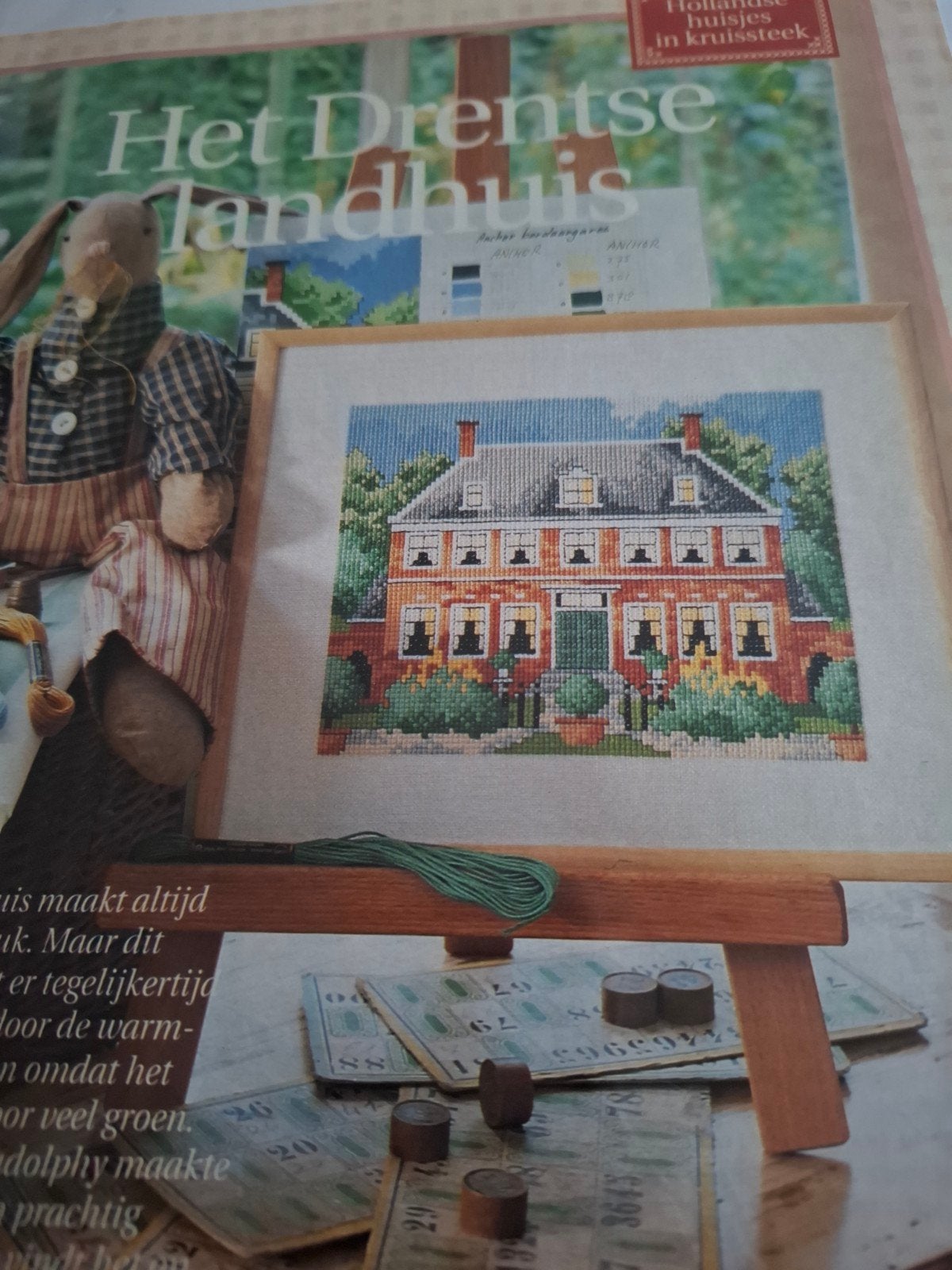 patroon het Drentse landhuis, Ophalen, Nieuw, Handborduren, Patroon