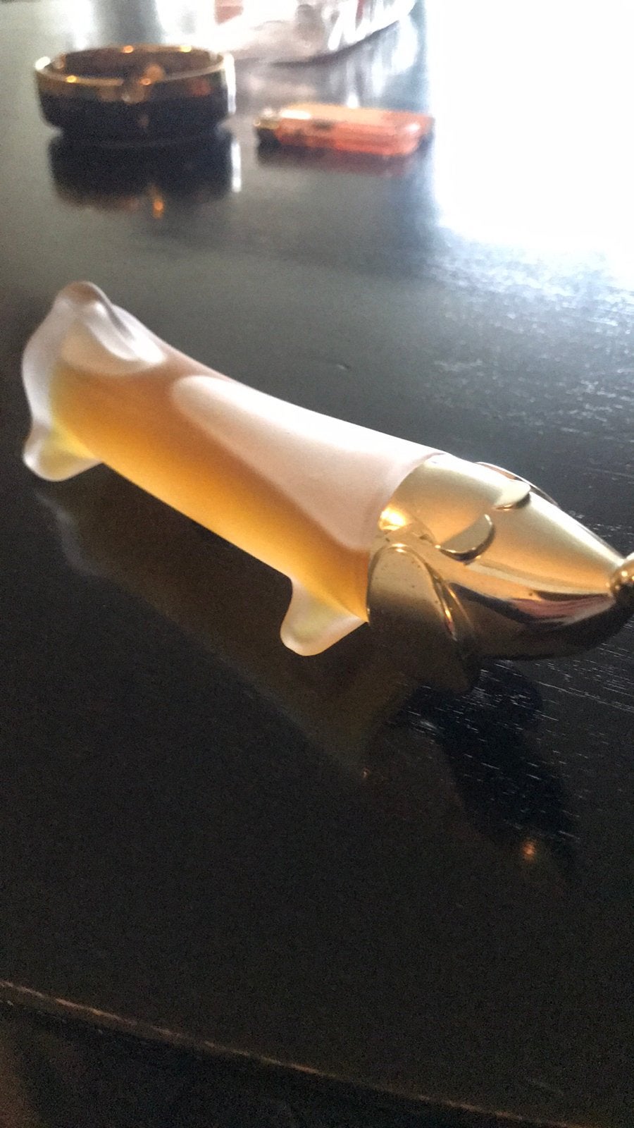 Avon parfum fles teckel, Verzamelen, Ophalen of Verzenden, Zo goed als nieuw