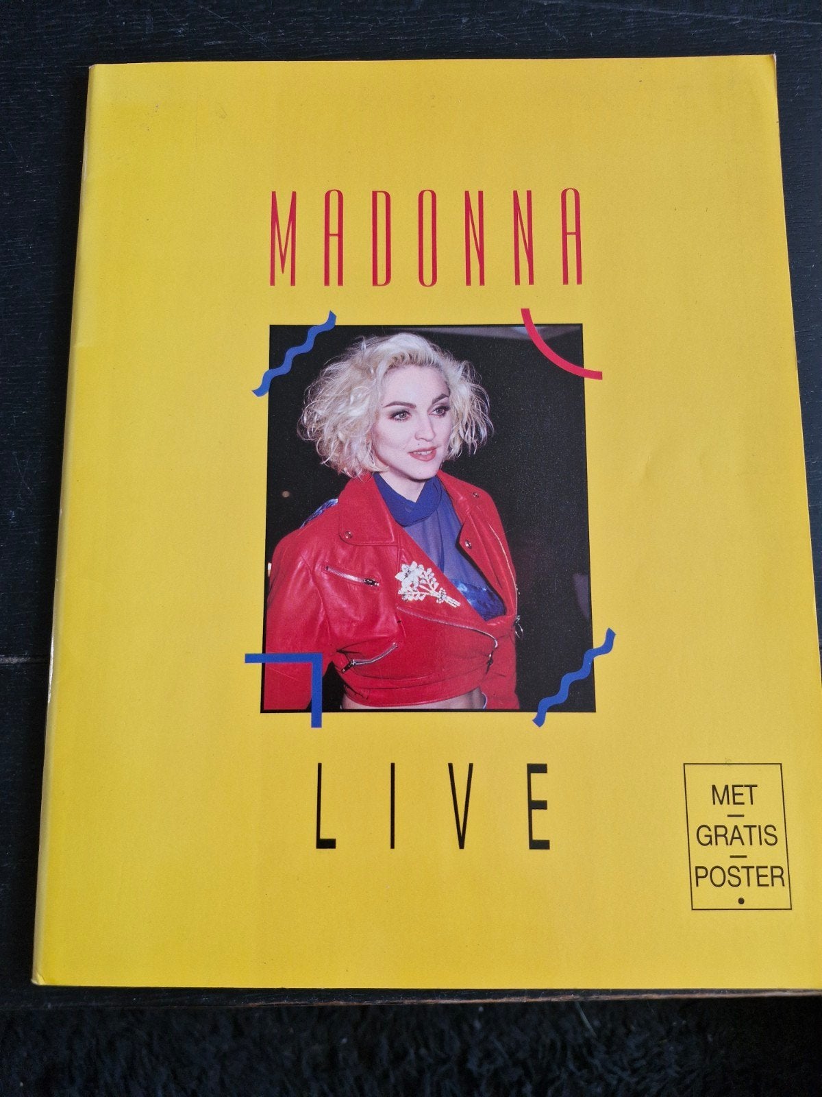 Madonna  live.. boek met poster., Ophalen of Verzenden, Zo goed als nieuw, Artiest