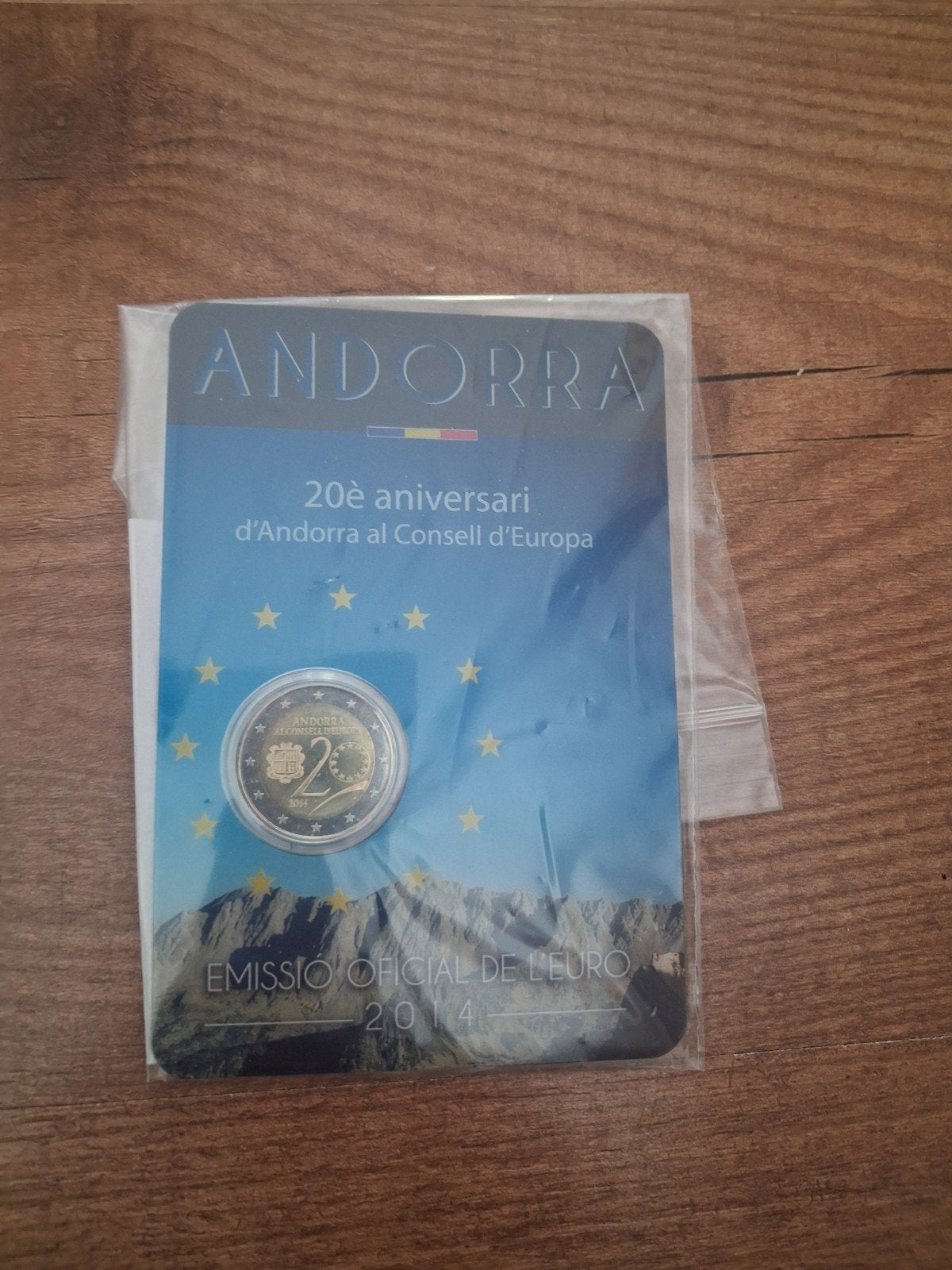 Andorra 2 Euro 2014 - 20e verjaardag Raad van Europa, Postzegels en Munten, Munten | Europa | Euromunten, Ophalen of Verzenden