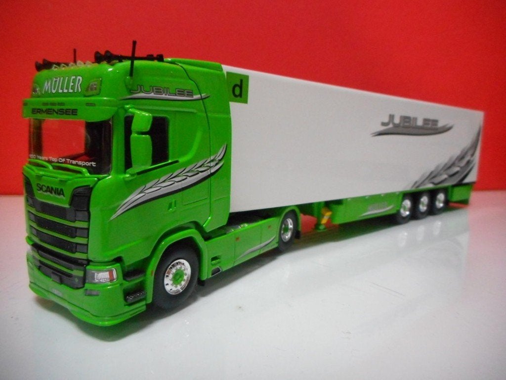 TEKNO SCANIA MULLER 100 JAHR, ZWITSERLAND 86267, Ophalen of Verzenden, Nieuw, Bus of Vrachtwagen, Tekno