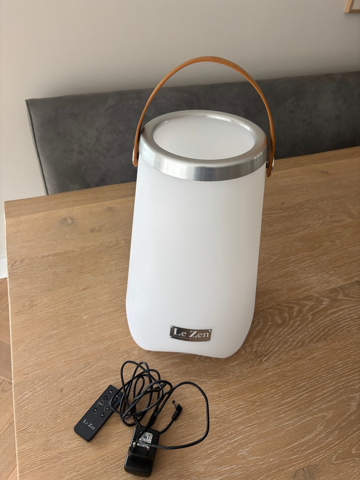 Le Zen LED Champagnekoeler en Sfeerlamp - Zo goed als nieuw, Ophalen of Verzenden, Zo goed als nieuw, Wit, Kunststof