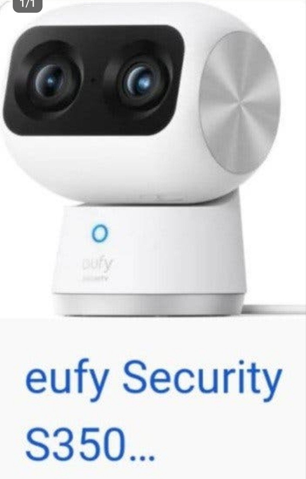 Eufy Security S350 Dual Cam Pan & Tilt Binnencamera, Ophalen of Verzenden