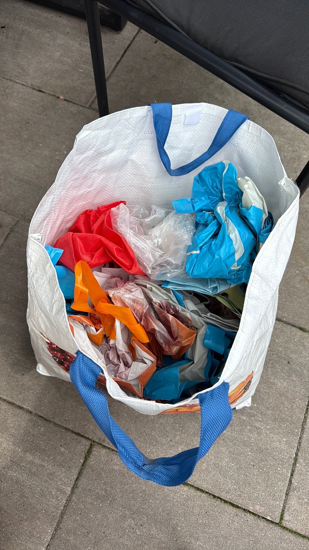 Tas vol plastic tassen, boodschappentassen, Kinderen en Baby's, Babykleding | Baby-kledingpakketten, Ophalen, Zo goed als nieuw