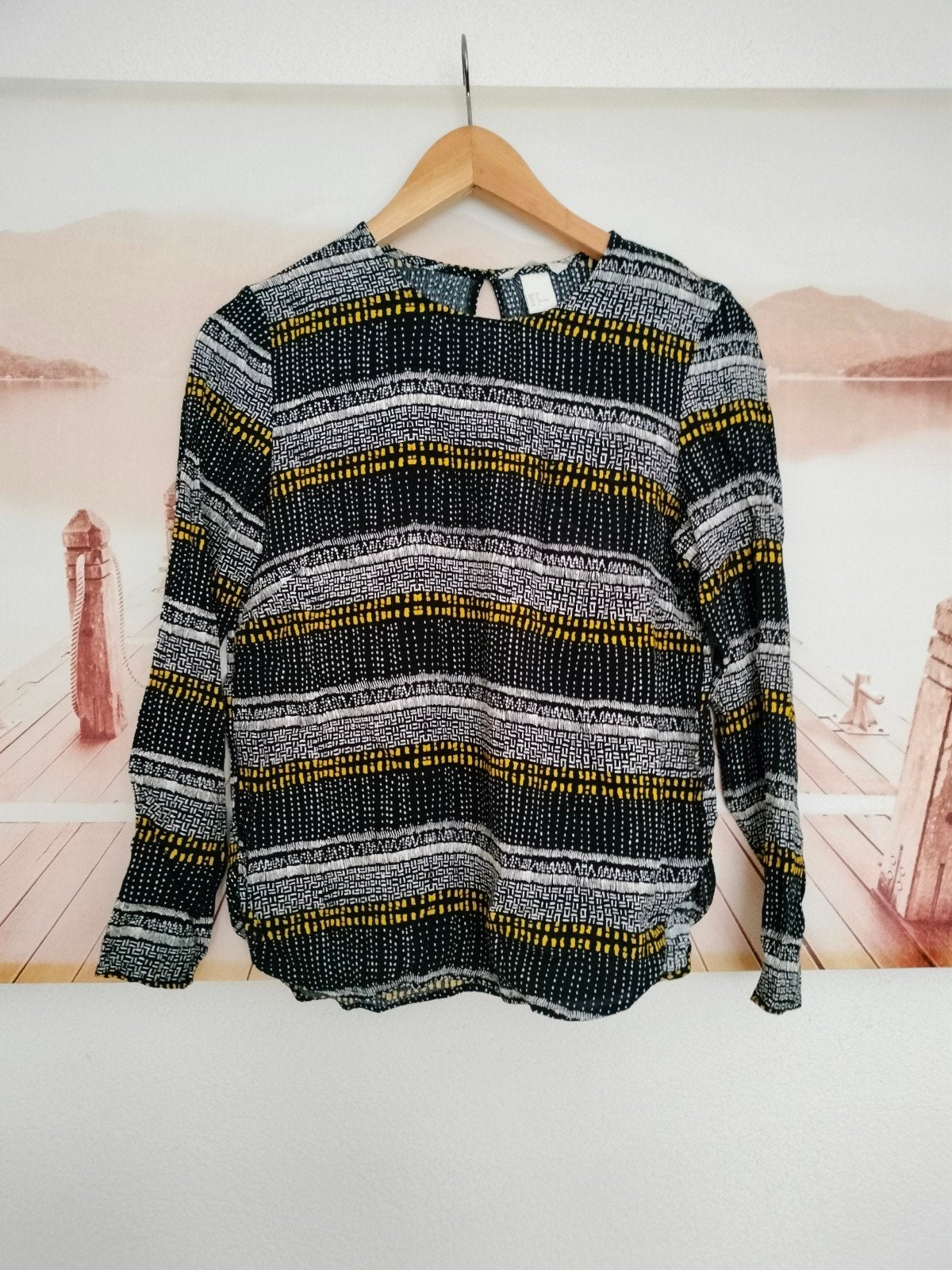 H&M blouse maat S 36, Kleding | Dames, Blouses en Tunieken, H&M, Meerkleurig, Ophalen of Verzenden, Zo goed als nieuw