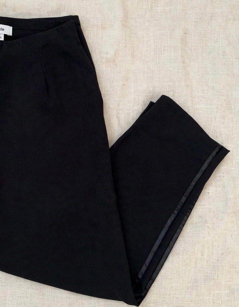 Zwarte pantalon broek maat 48 michele, Zwart, Maat 46/48 (XL) of groter, Ophalen of Verzenden, Lang