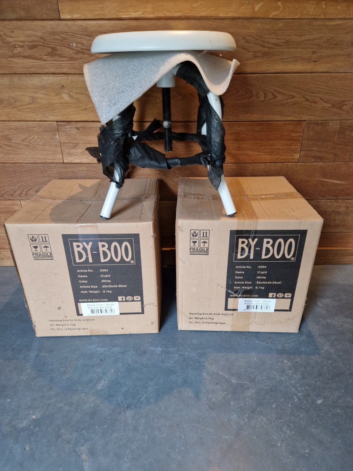 BY-BOO Cupid krukken- Wit - Nieuw in doos 3st, Ophalen, Kunststof, Drie, Wit