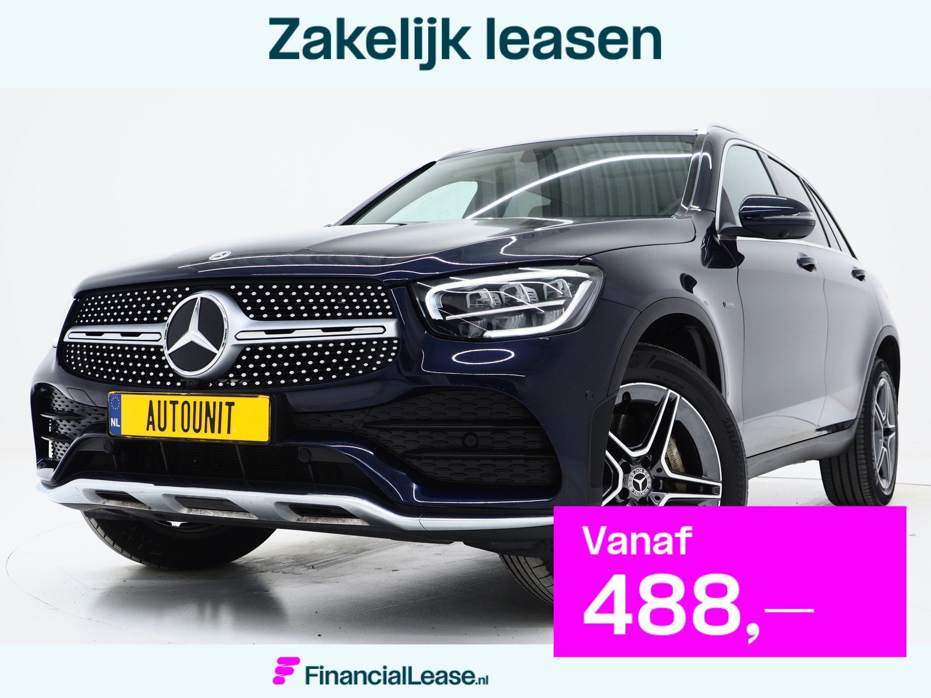 Mercedes-Benz GLC 300e 4MATIC AMG | Panoramadak | Leder | 36, Gebruikt, Zwart, 4 cilinders, Vierwielaandrijving