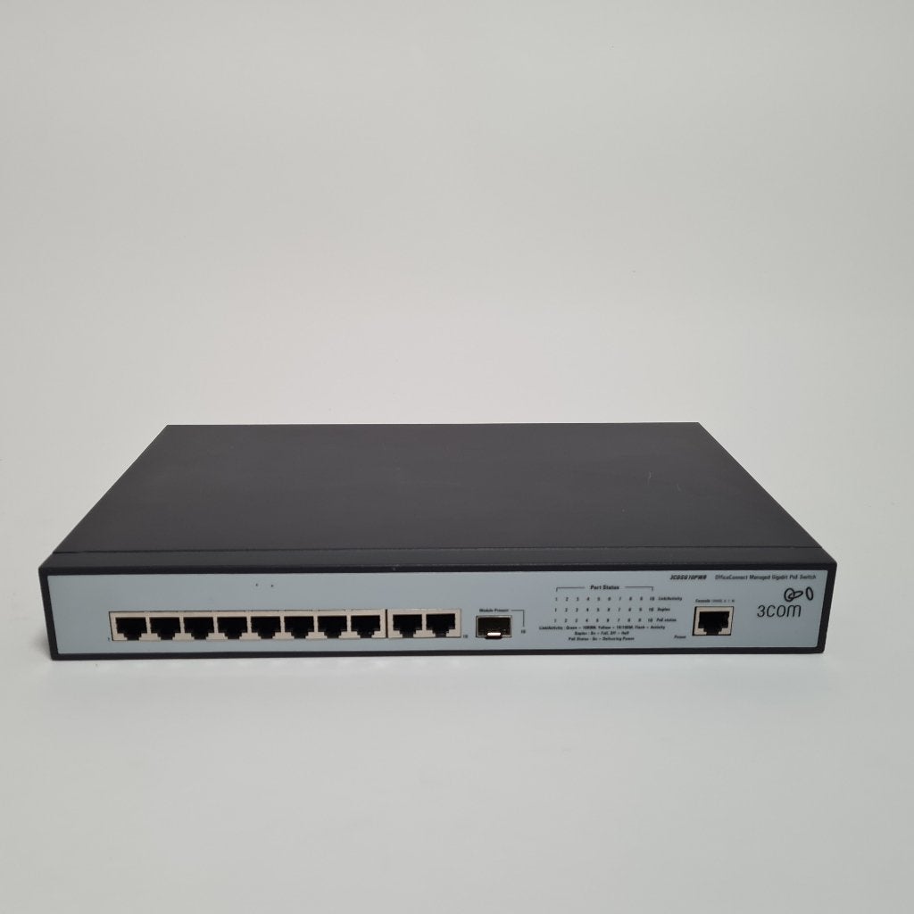 3Com OfficeConnect (3CDSG10PWR) 10-Ports PoE Switch, Ophalen of Verzenden, Gebruikt
