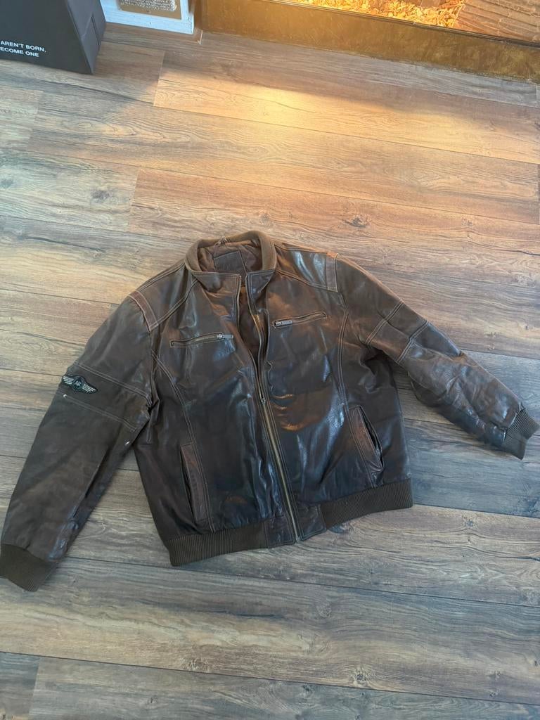Echte leren jas van het merk Liv maat XXL, Kleding | Heren, Ophalen of Verzenden, Zo goed als nieuw, Overige maten, Zwart