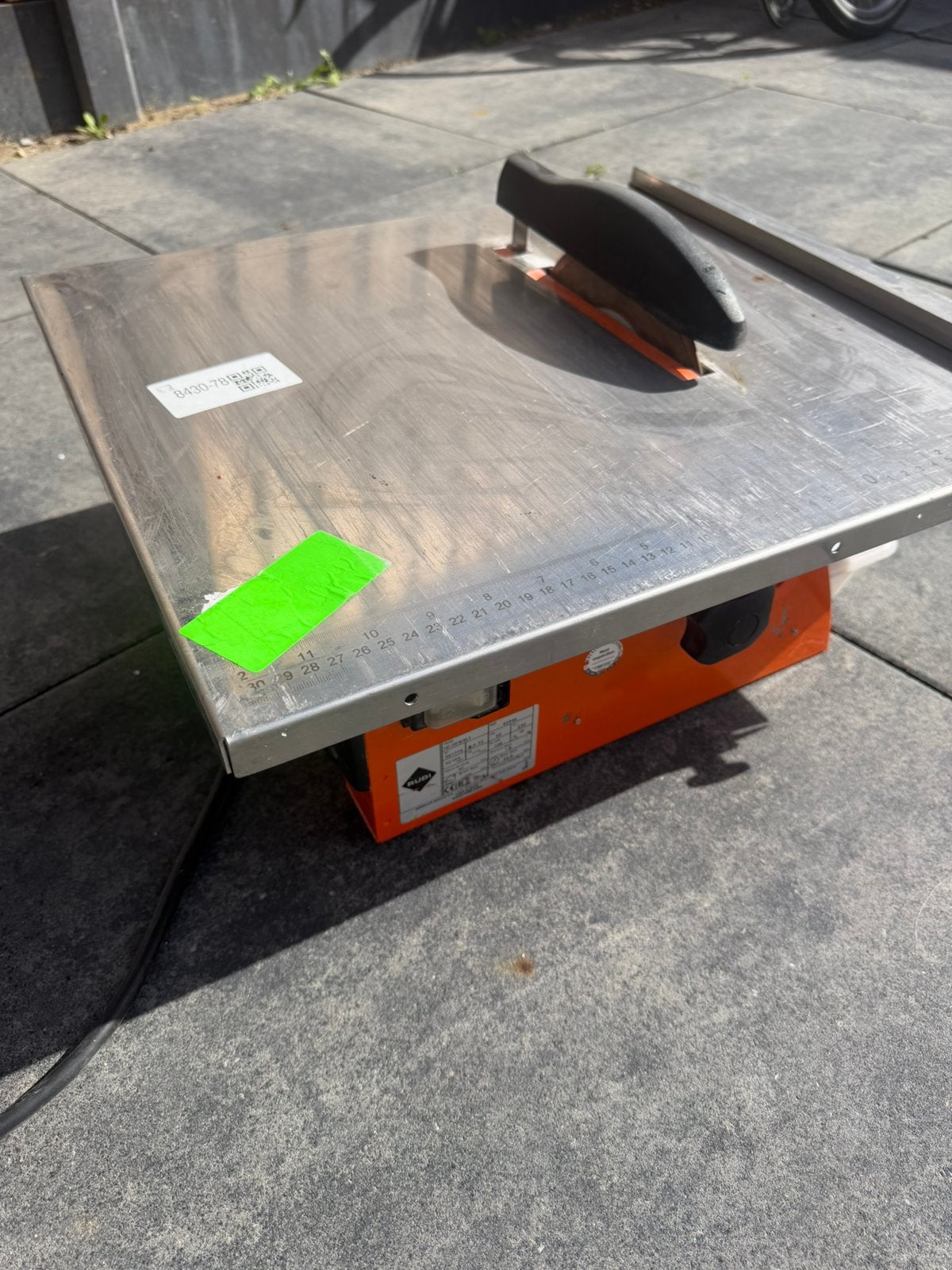 Rubi ND-200 tegelzaagmachine, Ophalen, Zo goed als nieuw, 1200 watt of meer, 70 mm of meer