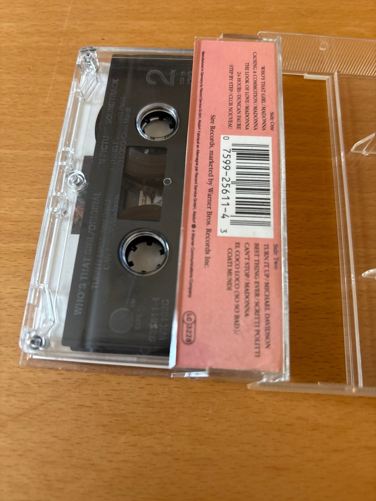 Madonna - Who's That Girl  Original Motion Picture Soundtrac, Gebruikt, Ducoso, 1 bandje, Ophalen of Verzenden