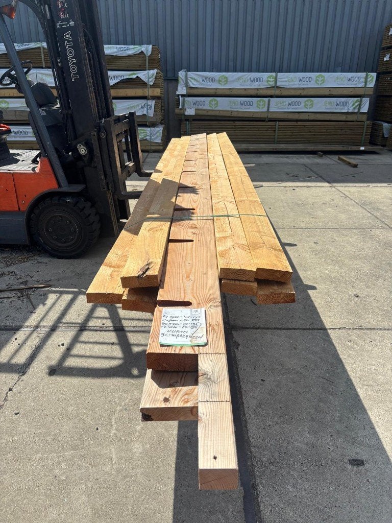Douglas balken 50x150x5000 mm + 60x240x5500mm, Tuin en Terras, Ophalen, Zo goed als nieuw, 250 cm of meer, Balken