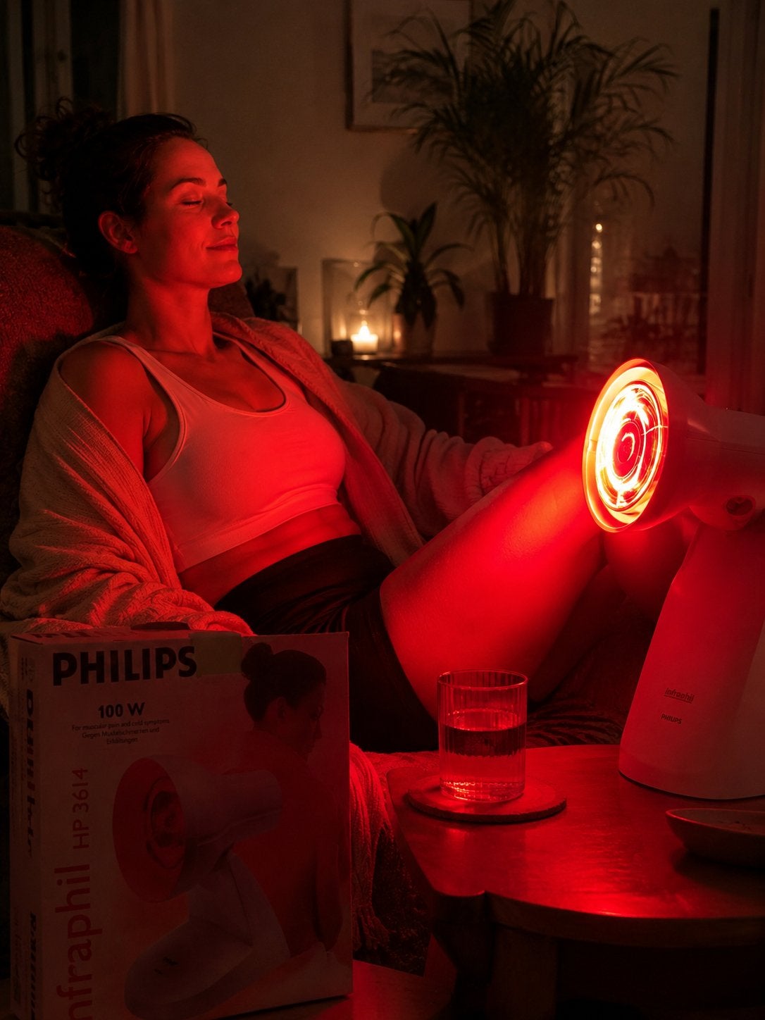 Philips Infraroodlamp HP 3614 - Spier- en Gewrichtspijn, Ophalen of Verzenden, Zo goed als nieuw, Overige typen