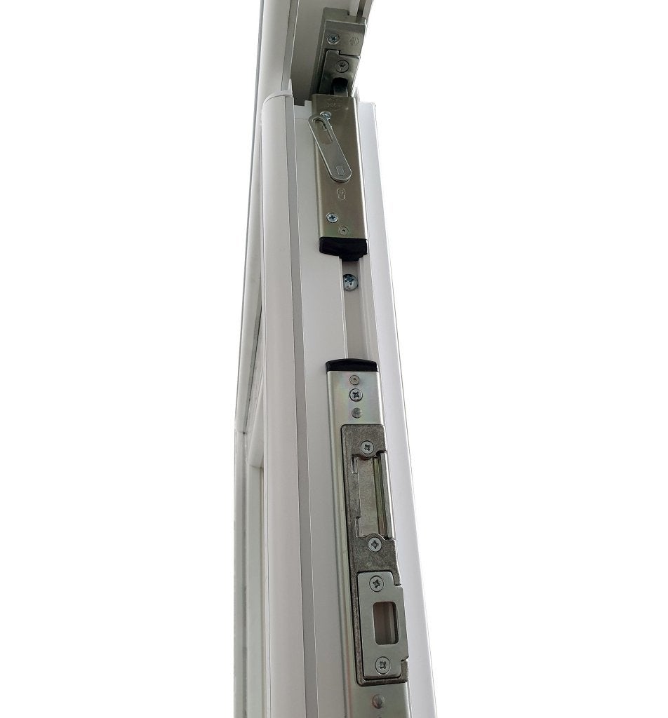 Kunststof Dubbele Deur Met Zijlichten 304,8 X 215 Cm Wit, Niet ingevuld, Kunststof, Niet ingevuld, Nieuw