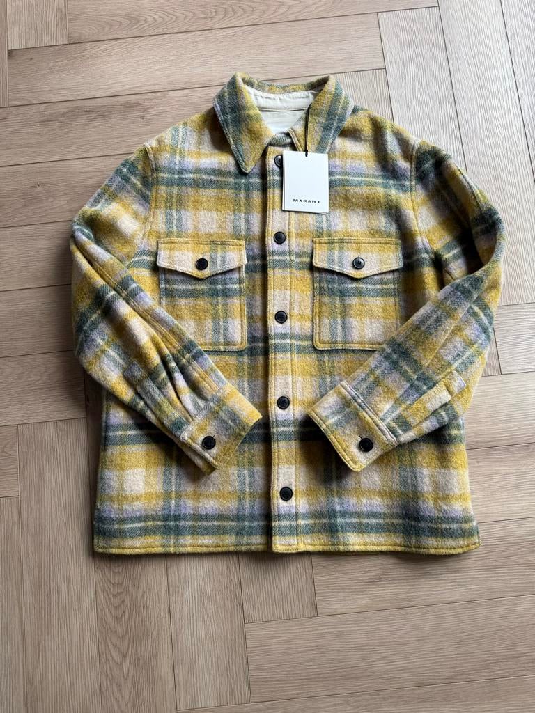 Marant Isabel Vest Jas Gervon yellow green Size M, Kleding | Heren, Ophalen of Verzenden, Zo goed als nieuw, Geel