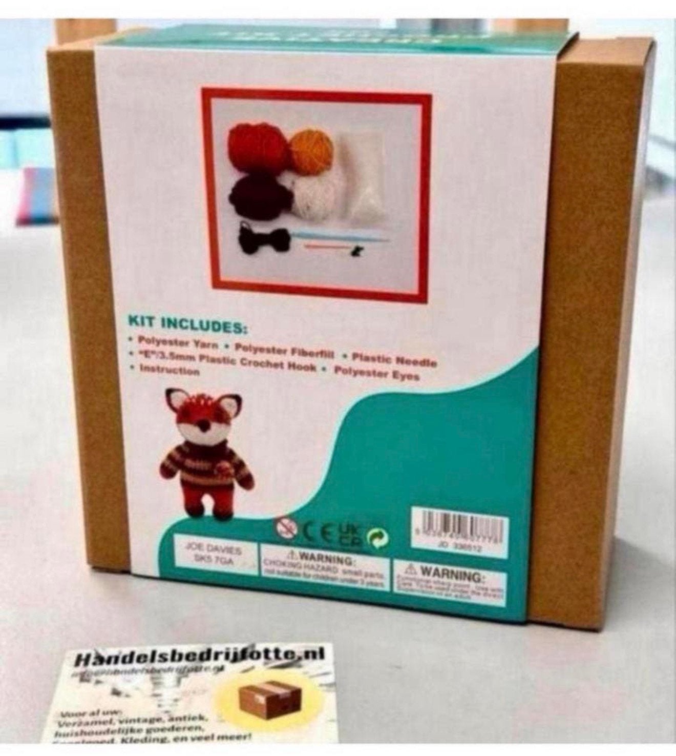 Creatieve knutselkit 12+ haken breien kind Vos Dier cadeau, Nieuw, Ophalen of Verzenden, H, H