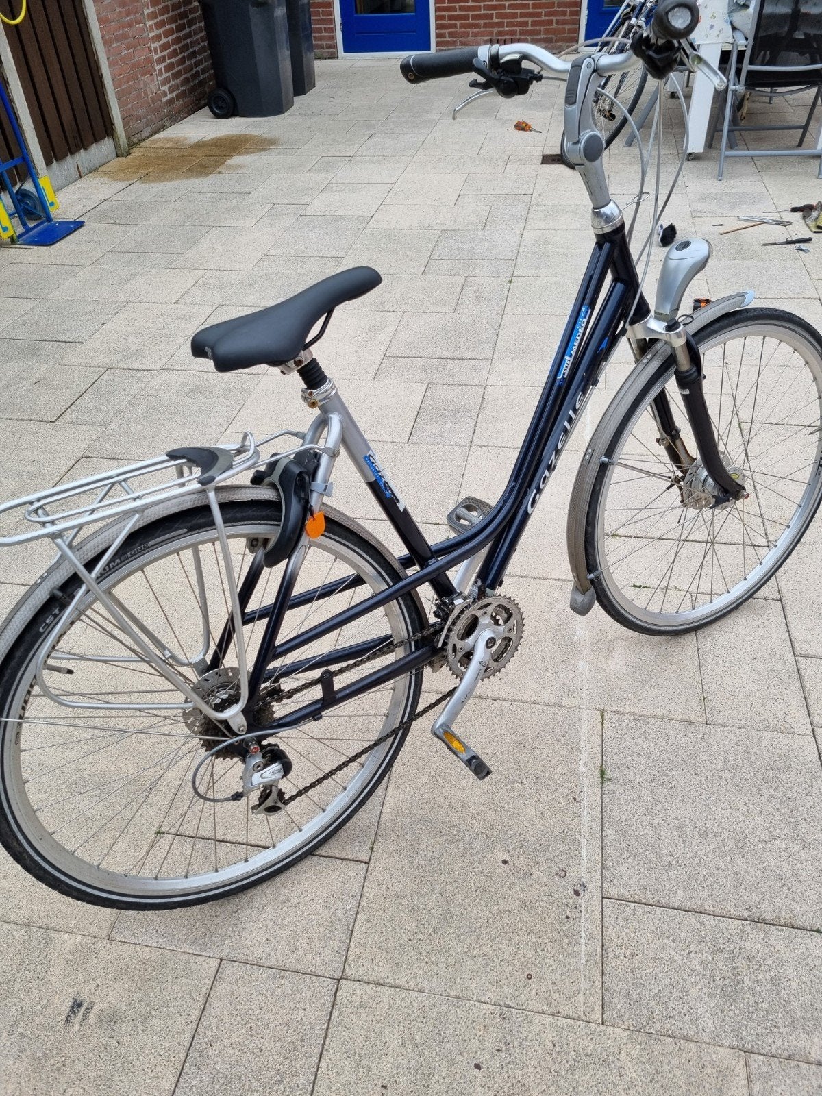 Gazelle fiets grijs/ blauw, Fietsen en Brommers, Fietsen | Dames | Damesfietsen, Ophalen of Verzenden, Gazelle, Versnellingen