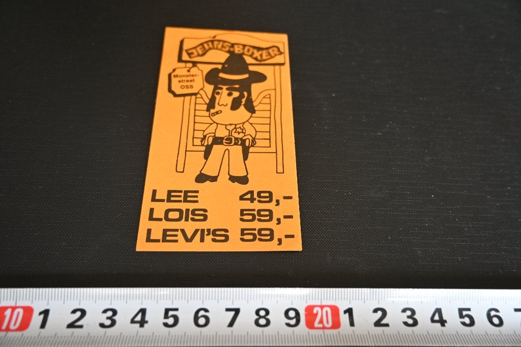 sticker Oss Jeans - BOXER LEE LOIS LEVI'S, Verzamelen, Stickers, Zo goed als nieuw, Ophalen