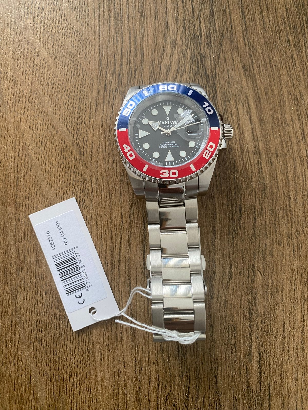 Marlow Miller Herenhorloge - Nieuw met label, Overige merken, Staal, Polshorloge, Nieuw