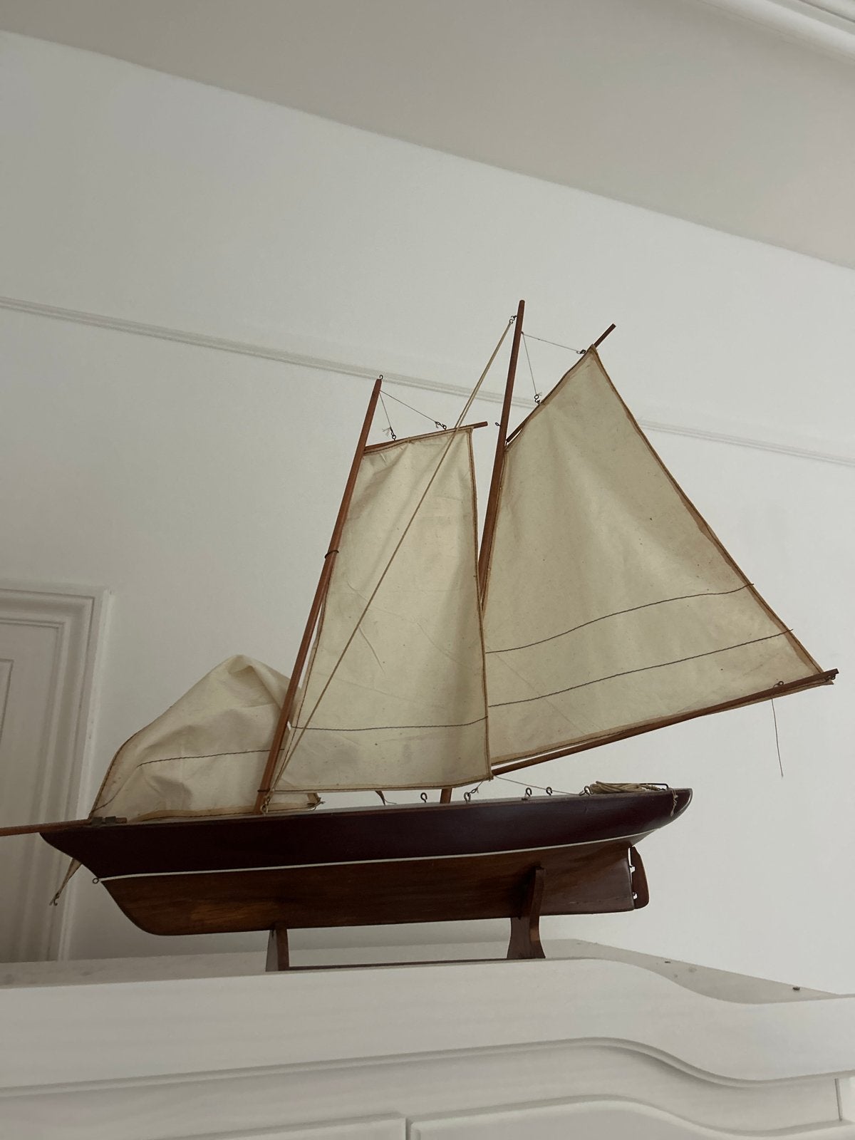 Houten zeilboot model, Hobby en Vrije tijd, Ophalen of Verzenden, Gebruikt, 1:50 tot 1:200, Overige merken