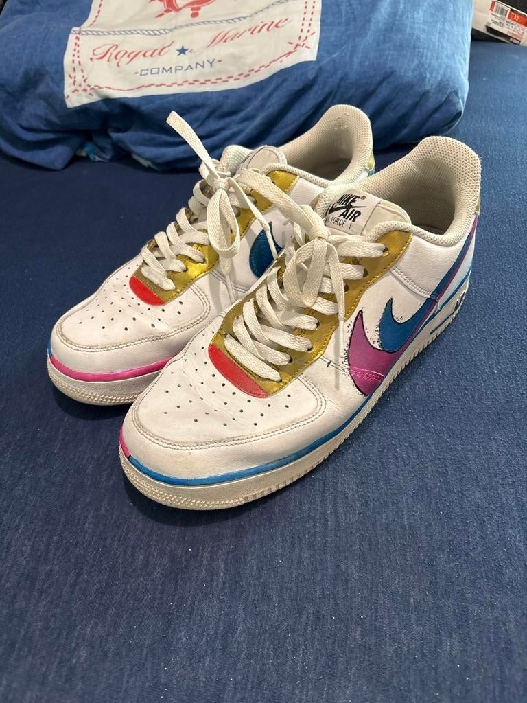 Nike Air Force 1 Low '07 LX 'Lucky Charms' Sneakers, Ophalen of Verzenden, Gedragen, Wit, Sneakers of Gympen