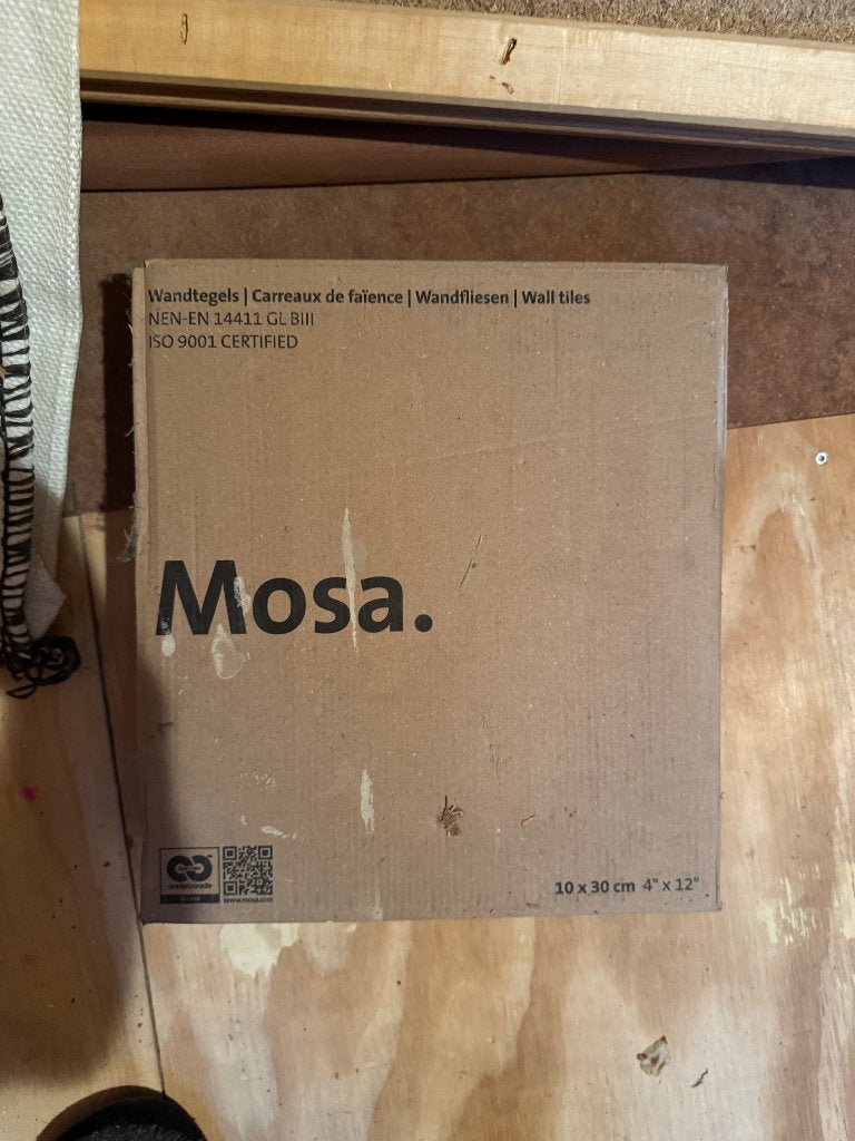 Mosa wandtegel 10x30, Doe-het-zelf en Verbouw, Tegels, Ophalen, Nieuw, Minder dan 20 cm, 20 tot 40 cm