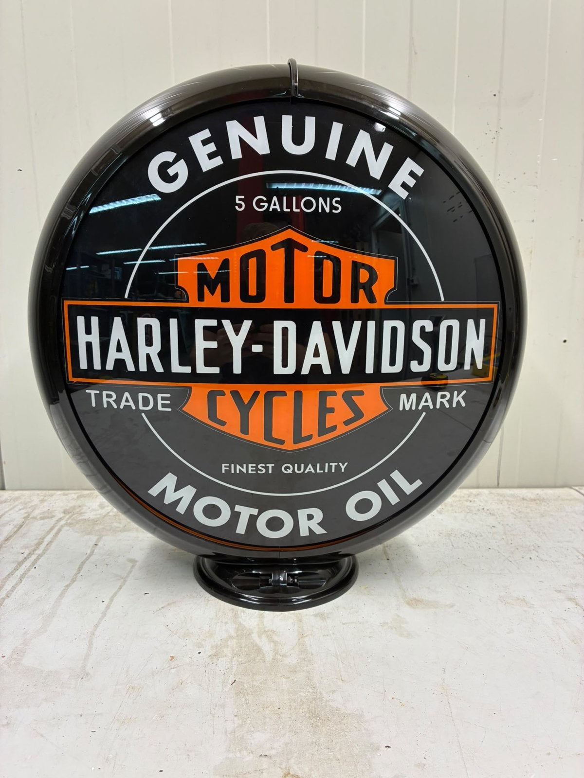 Harley Davidson Benzinepomp Globe - Decoratie, Ophalen of Verzenden