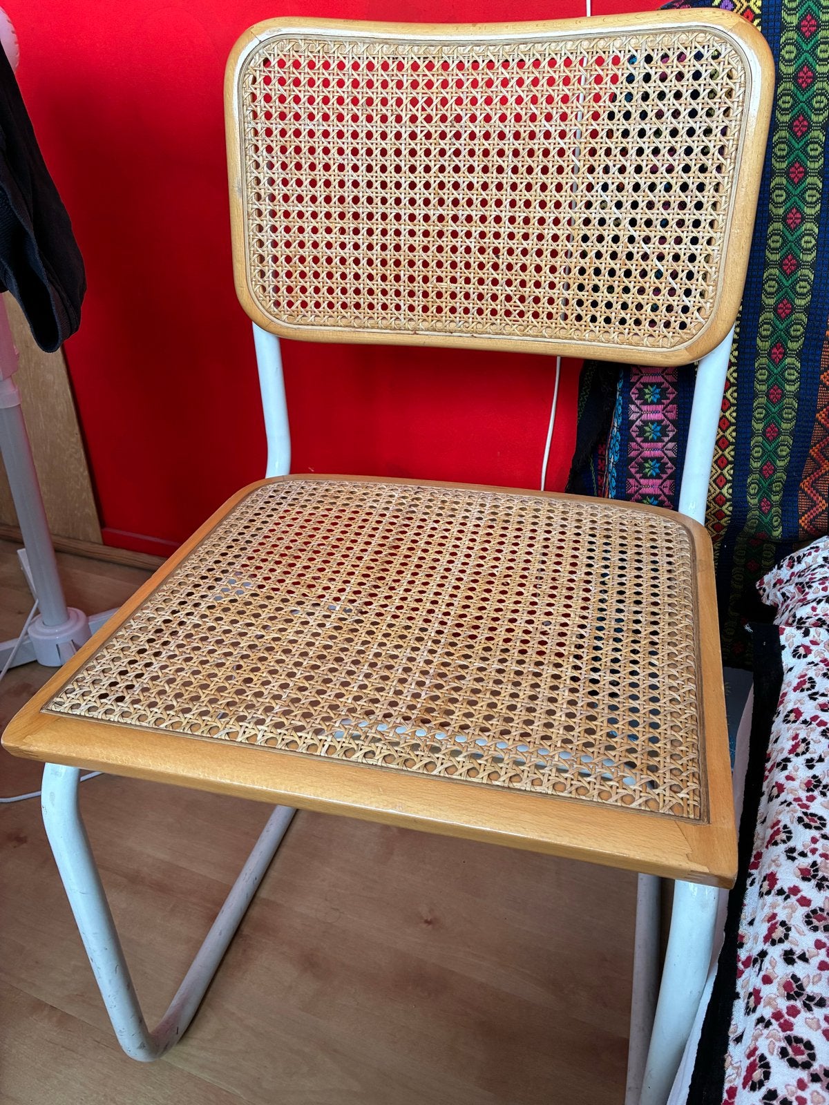Vintage rotan stoelen 2 Made in Italy, Ophalen, Gebruikt, Twee, Overige kleuren