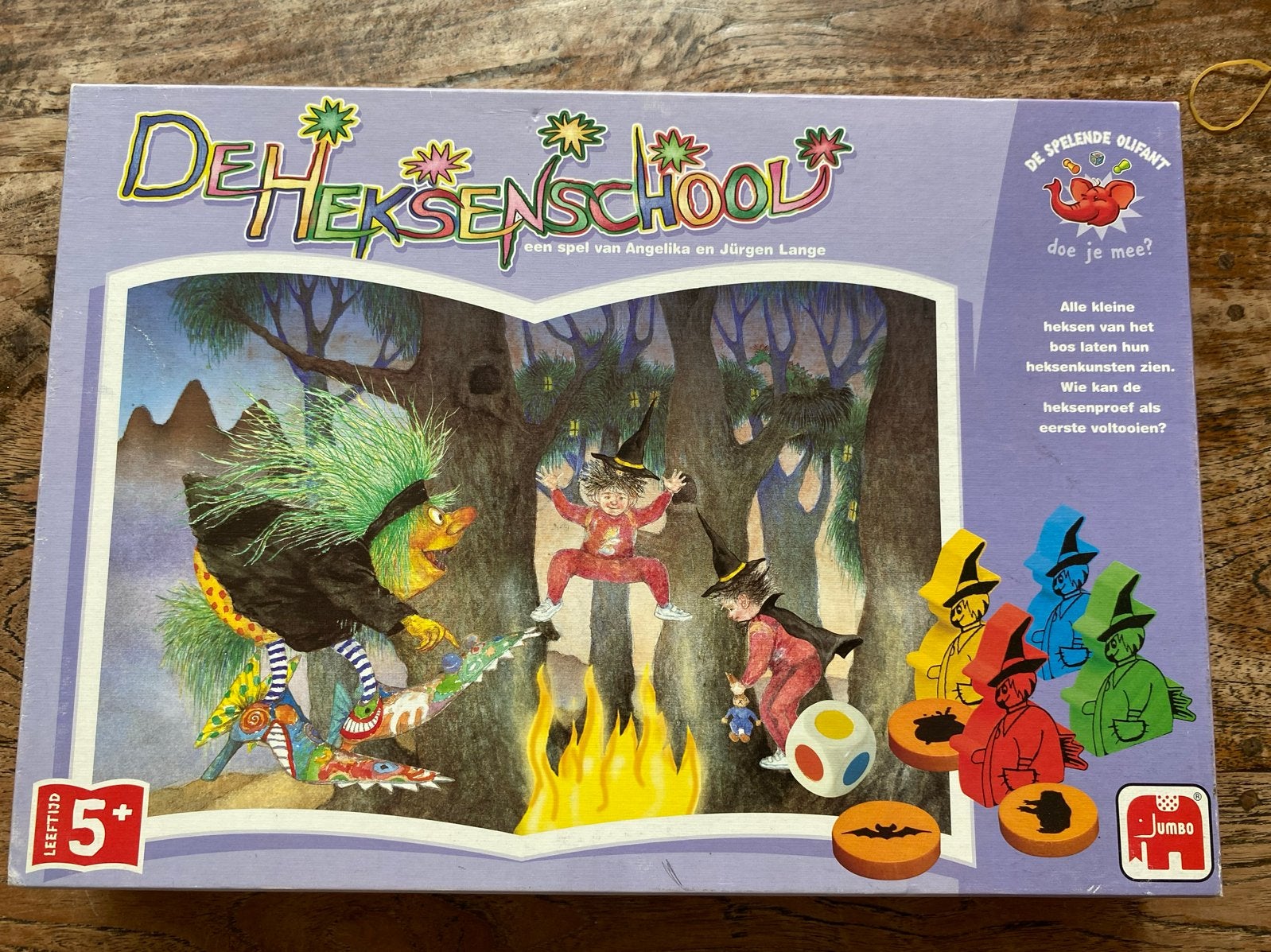 De Heksenschool - Bordspel (Jumbo) - Nieuwstaat, Hobby en Vrije tijd, Gezelschapsspellen | Bordspellen, Ophalen of Verzenden, Zo goed als nieuw