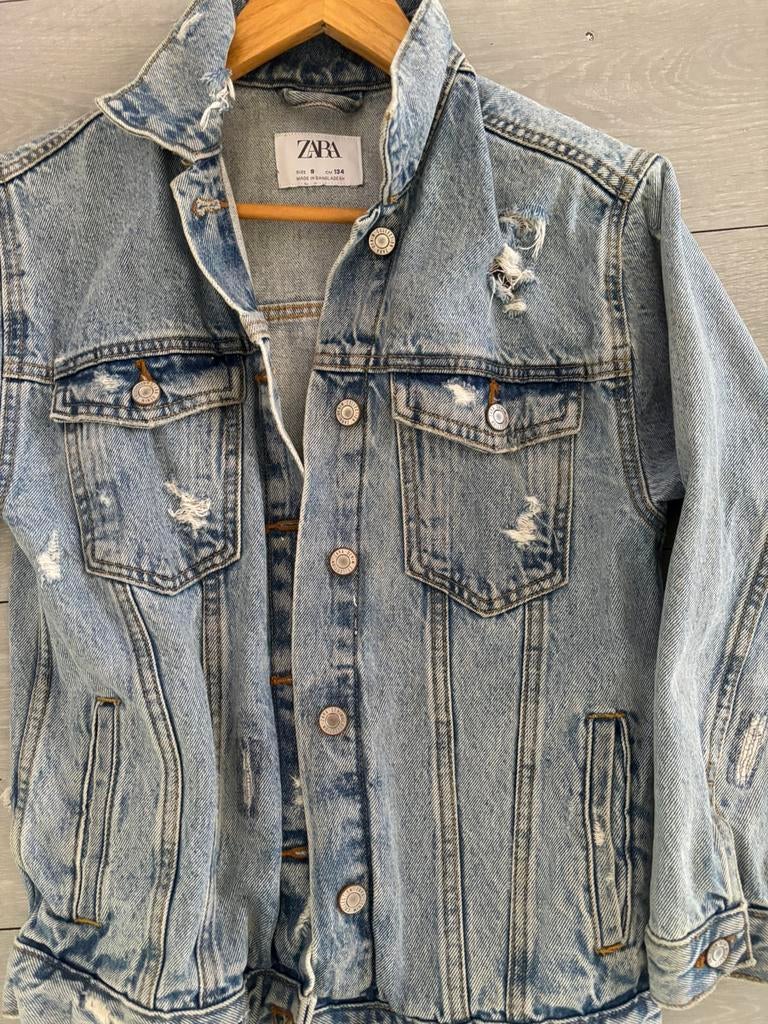 Zara spijker jasje, Ophalen of Verzenden, Zo goed als nieuw, Blauw