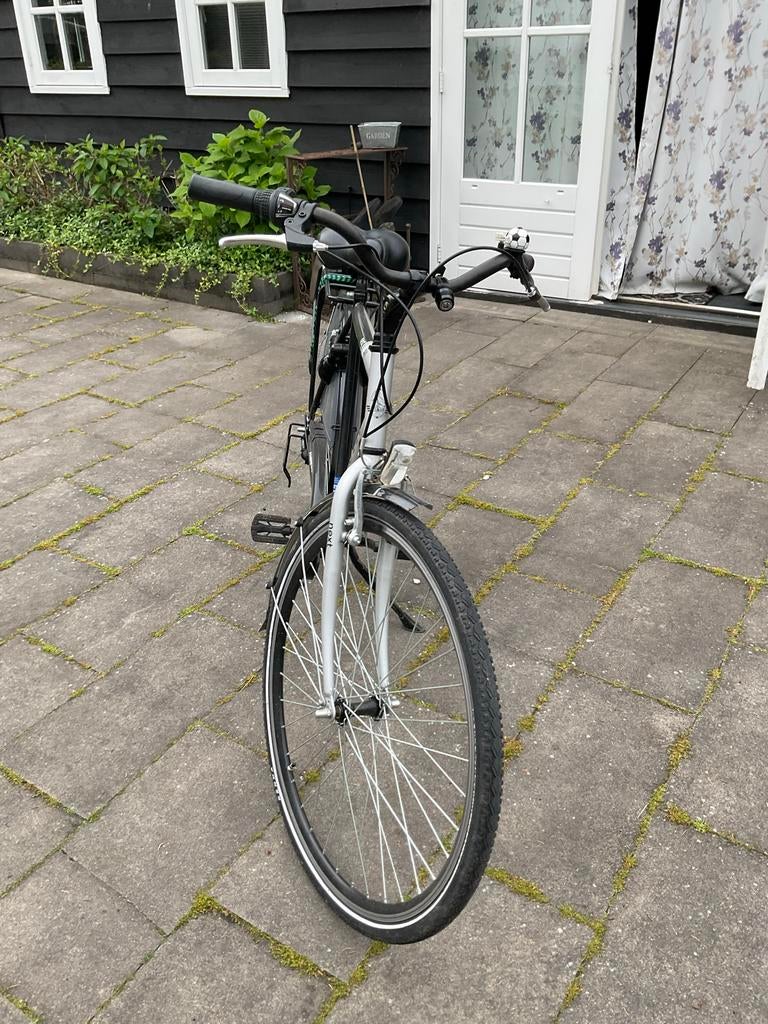 Pelikaan herenfiets., Gebruikt, Velgrem, Versnellingen, 53 tot 57 cm