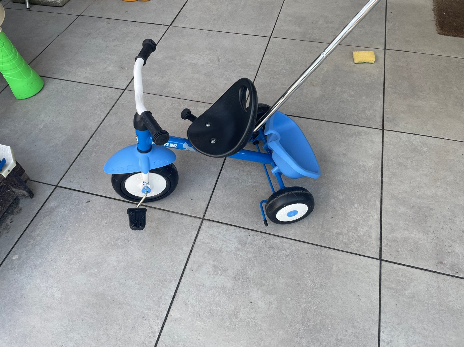 Duw fiets voor kleine kinderen, Ophalen, Zo goed als nieuw