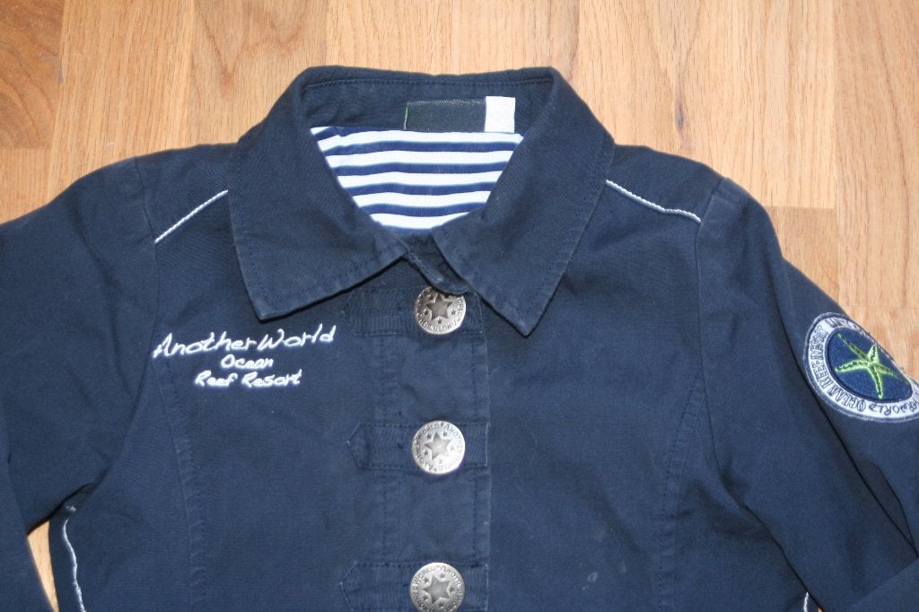 Another World jas maat 116/122 maritime, Kinderen en Baby's, Kinderkleding | Maat 116, Ophalen of Verzenden, Zo goed als nieuw