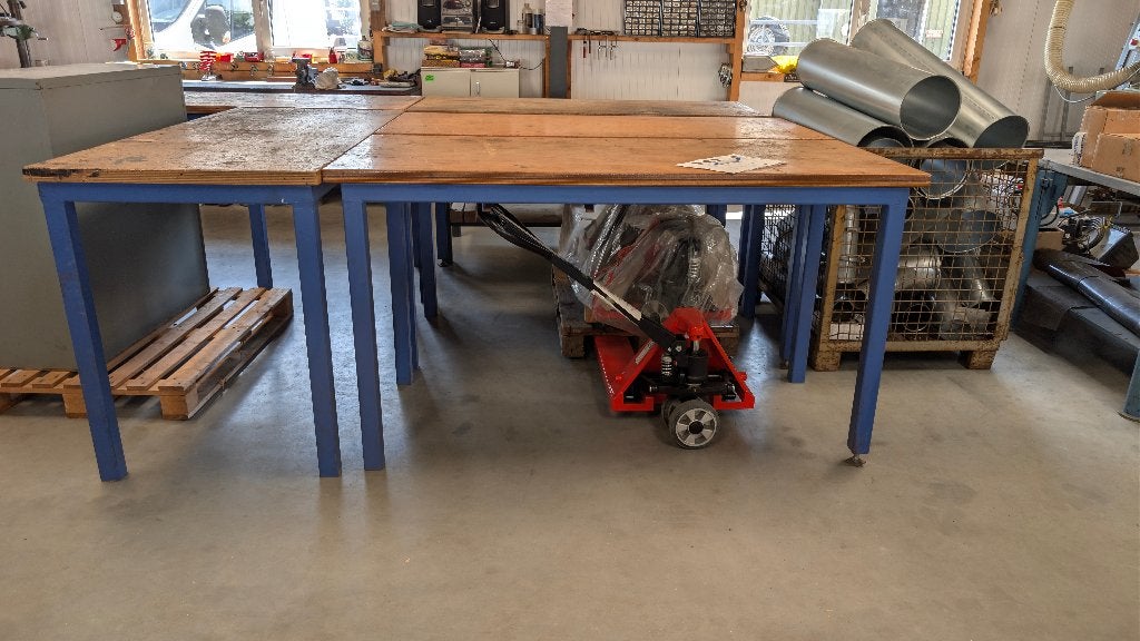 werkbank / lastafel, Doe-het-zelf en Verbouw, Ophalen of Verzenden, Gebruikt, 170 cm of meer, Bankschroef